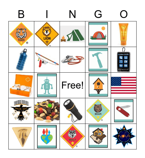 Bear Bingo Card