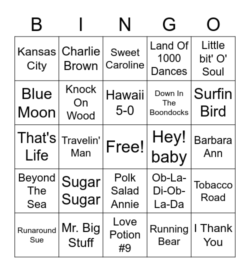 Whistle Stop #2 Bingo Card