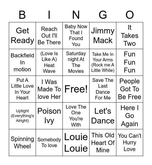 Whistle Stop #4 Bingo Card