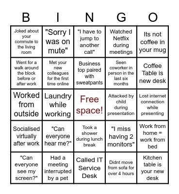 DHCF - STTW Bingo Card