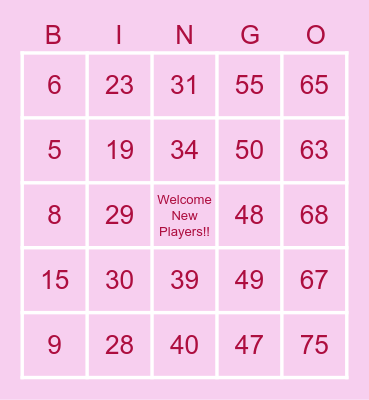 FEBRUARY HEARTS BINGO Card