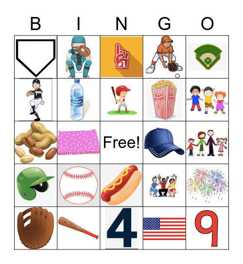 Baseball Bingo Card