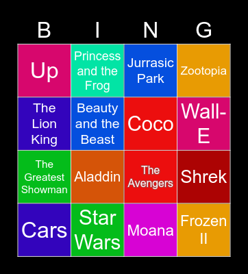 Movie Music Bingo Card