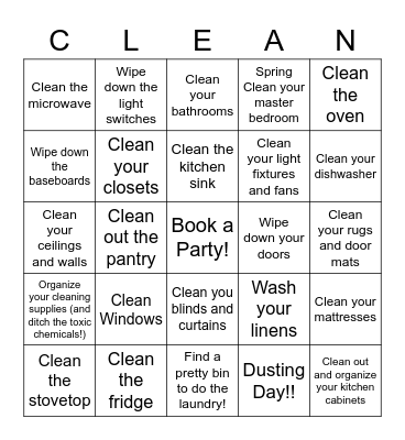 Wipe Away Winter Bingo Card