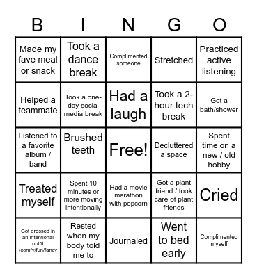 Feeling Alive Bingo! Bingo Card
