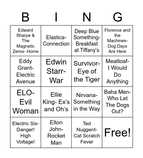 Coverall Bingo Card