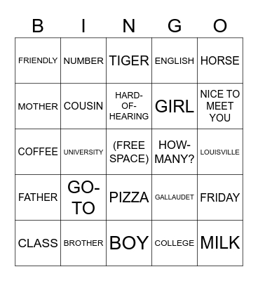 BOARD 2 Bingo Card