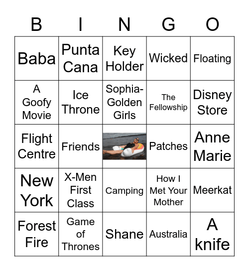 Lyndsay's Birthday Bingo Card