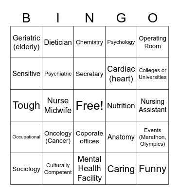 FNC Bingo Card