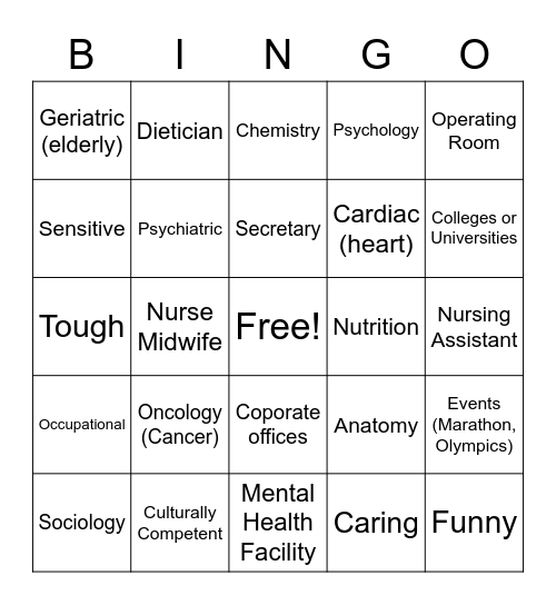 FNC Bingo Card