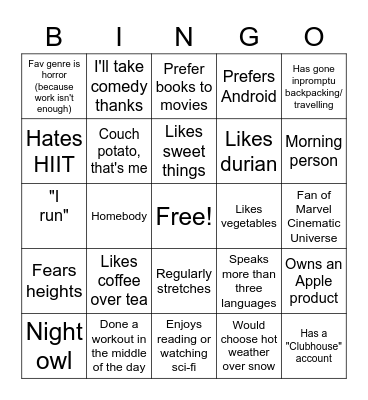 RETAIL BINGO Card