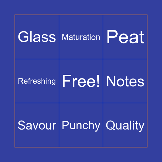 Beer Drop Bingo - Islay Whisky Cask Bingo Card