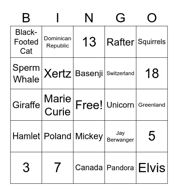 Frontline Bingo Card