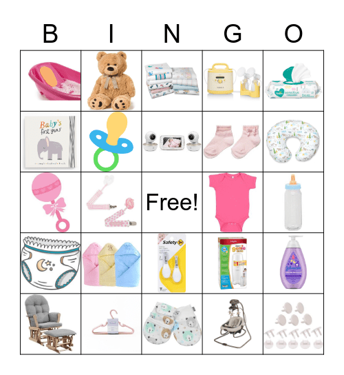 Baby Shower Gift PUntitled Bingo Card