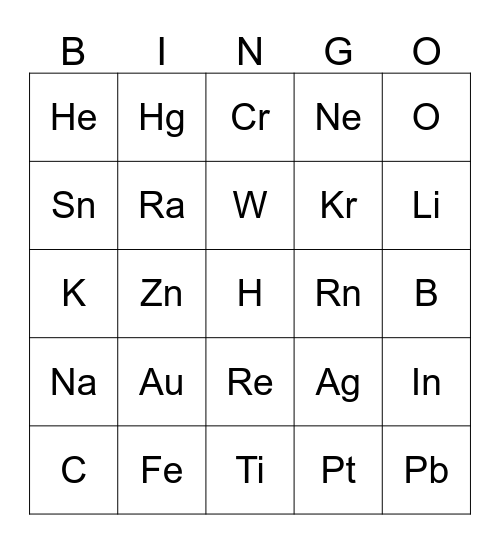 B-I-N-G-O #2 Bingo Card