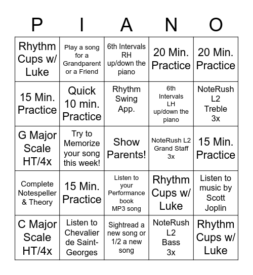 Levi - Round 3 Bingo Card