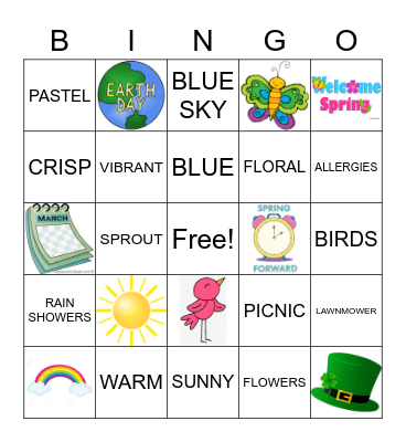 MARCH BUMBLEBEES Bingo Card