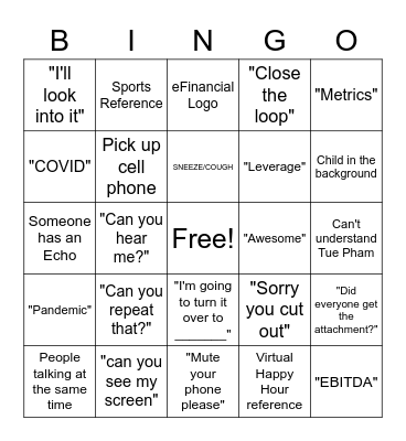 1st Qtr. 2021 - Virtual Leadership Summit Bingo Card