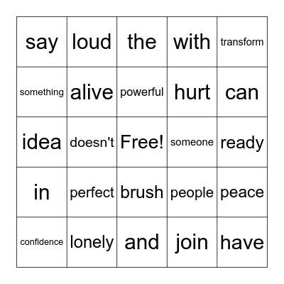 Read Across America 2/3 Bingo Card