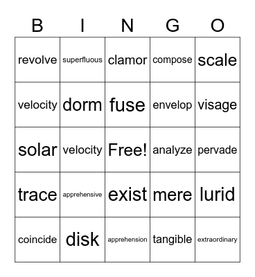 WW#15/CE#18 Bingo Card