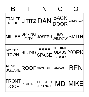 *one appt = one space, you can choose which if it covers two Bingo Card