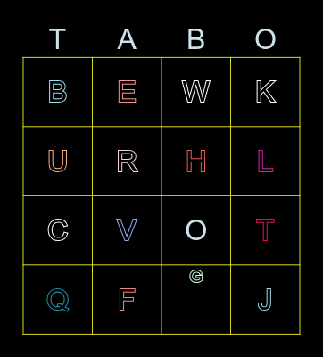 TABINGO Card