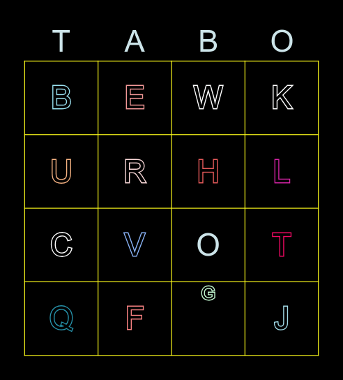 TABINGO Card