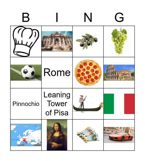 Karim's Day - Italy Bingo! Bingo Card