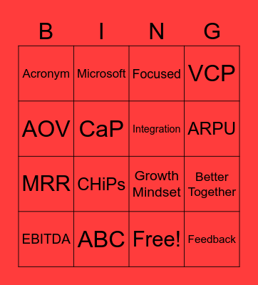 Unleashed Bingo! Bingo Card