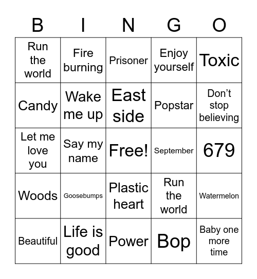 Bingo Card
