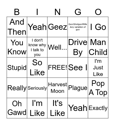 Pod Bingo Card