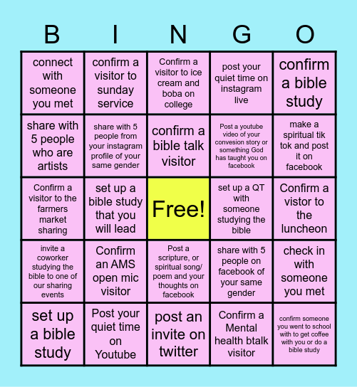 Ladies Night!! 🌸🌸🗣 Follow Up Party Bingo Card