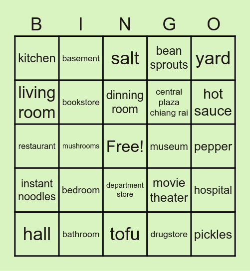 Bingo Card