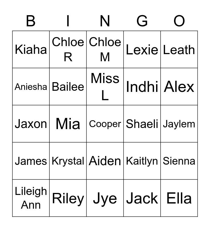 get to know your class bingo