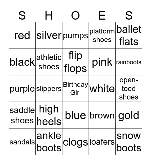 EuLatia's Birthday Bingo Card