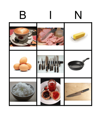 FOOD #1 Bingo Card