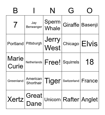 Frontline Trivia Bingo Card