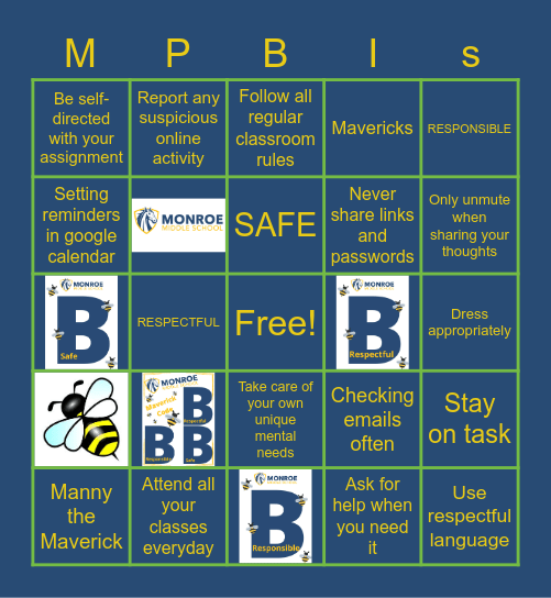 PBIS BINGO Card