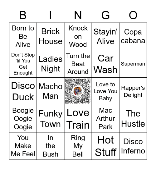Disco Duck Bingo Card