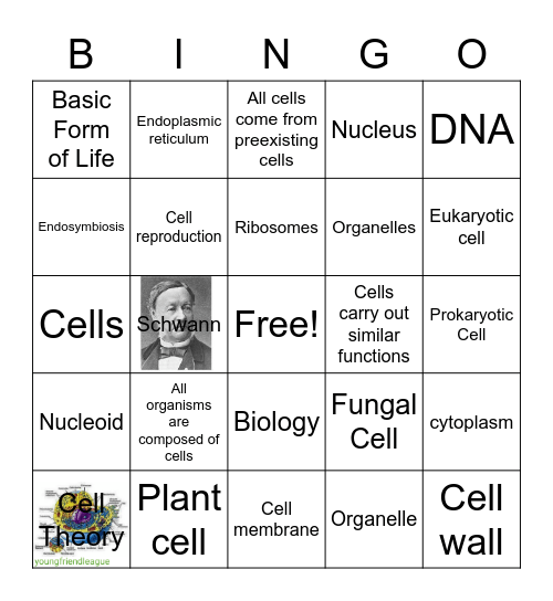 Deante Simon       Cell theory Bingo Card