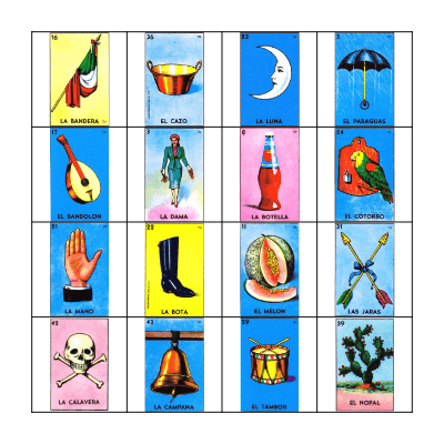 Loteria Bingo Card