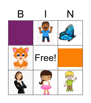 ENGLISH BINGO! Bingo Card