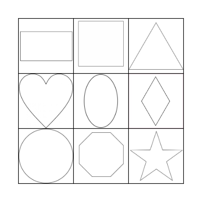 Shape Bingo Card