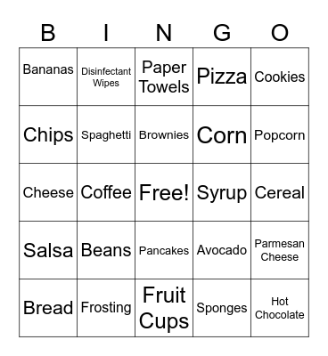 Rittenhouse Station Grocery Bingo Card