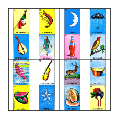 Loteria Bingo Card