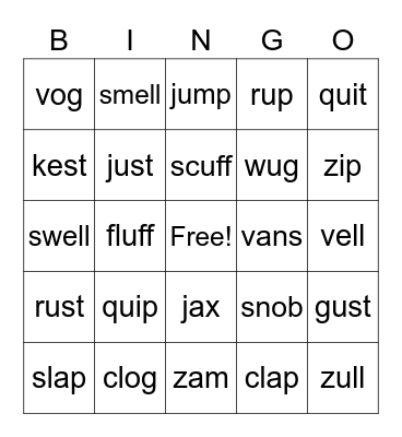 RbD Book 1 Mastery Check 1-32 Bingo Card