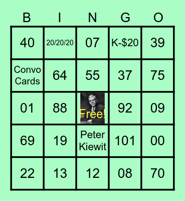 Jackson Generation "APRIL" Days Bingo Card