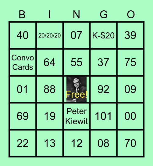 Jackson Generation "APRIL" Days Bingo Card