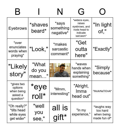 Lukeisms Bingo Card