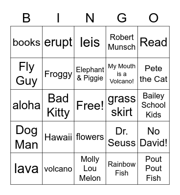 We Lava Reading! Bingo Card